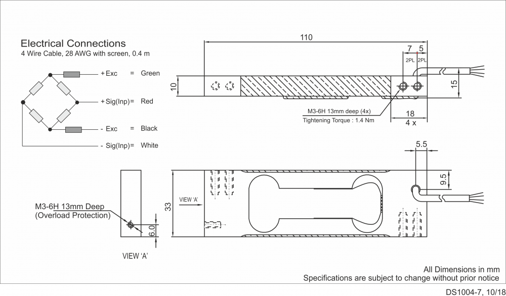 Load Cell 1004 - Sensor Techniques Limited